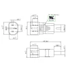 【 大林電子 】公插頭 IEC C14 母座 IEC C7 轉接頭