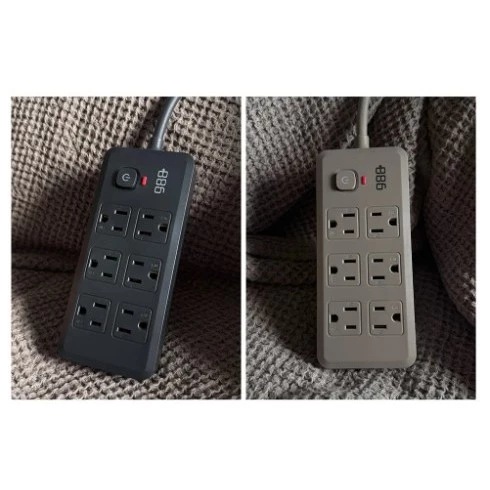 【 大林電子 】極野家 +886 1開6插雙排延長線1.8米 V2 HPS2160 台灣製造