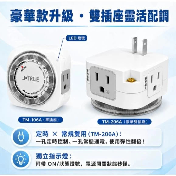 tw-11134207-820lh-mru6rh100t8ifa 【 大林電子 】24小時機械式定時器 TM-206A 台灣製造