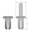 【 大林電子 】KSS 台灣製造 尼龍鉚釘 SNAP RIVET