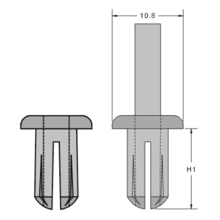 【 大林電子 】KSS 台灣製造 尼龍鉚釘 SNAP RIVET