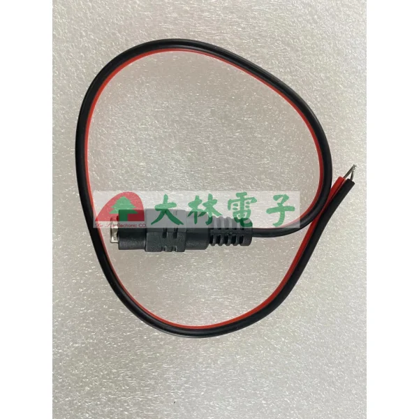 【 大林電子 】DC頭帶線 DC5.5*2.1 線長26CM 公母頭 紅黑線