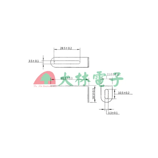 【大林電子 】L型支架 小隻 5入裝 大隻 4入裝