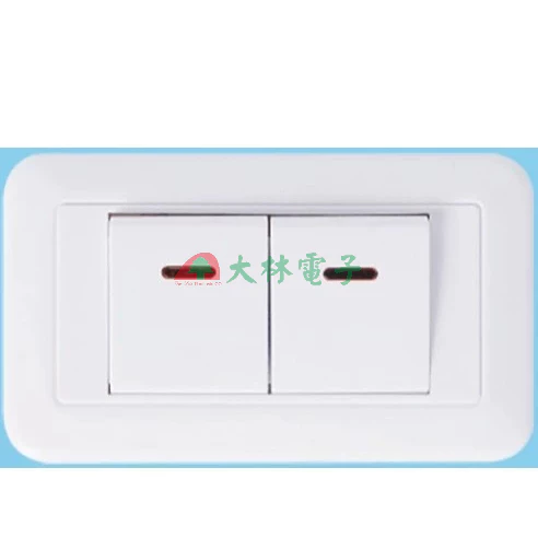 【 大林電子 】台昱電工 雪白型開關 一切 二切 三切 單插座附接地組