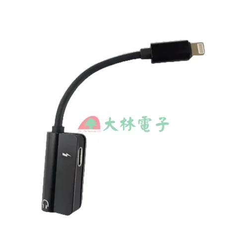 tw-11134211-7rasd-m0qujyc1f6xz7a 【 大林電子 】IOS轉3.5mm音頻轉接線 充電 聽歌 二合一轉接線
