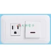 【 大林電子 】台昱電工 雪白型開關 一切 二切 三切 單插座附接地組