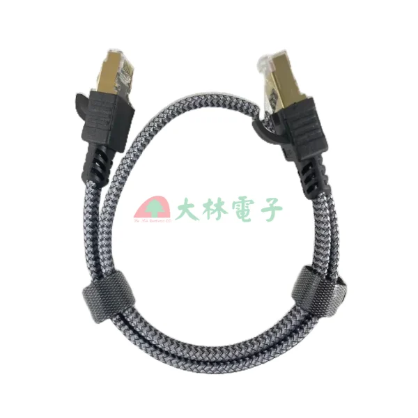 【 大林電子 】CAT.7 高速網路線 扁線 雙層鋁箔 10Gbps 3MM纖薄線身