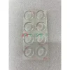 【 大林電子】PU膠墊 圓半球形 方格形 3M 背膠 8入裝