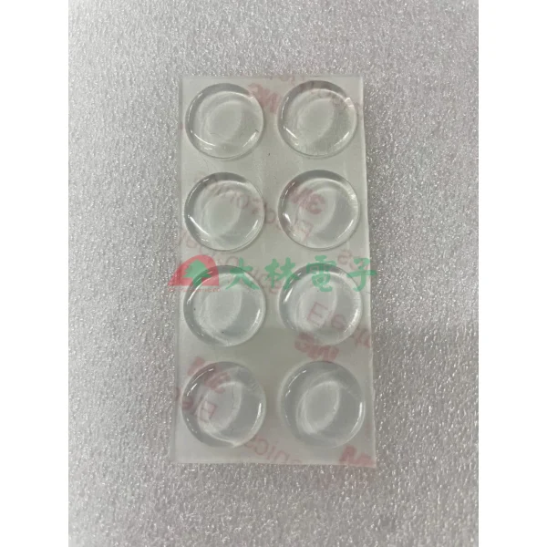 【 大林電子】PU膠墊 圓半球形 方格形 3M 背膠 8入裝