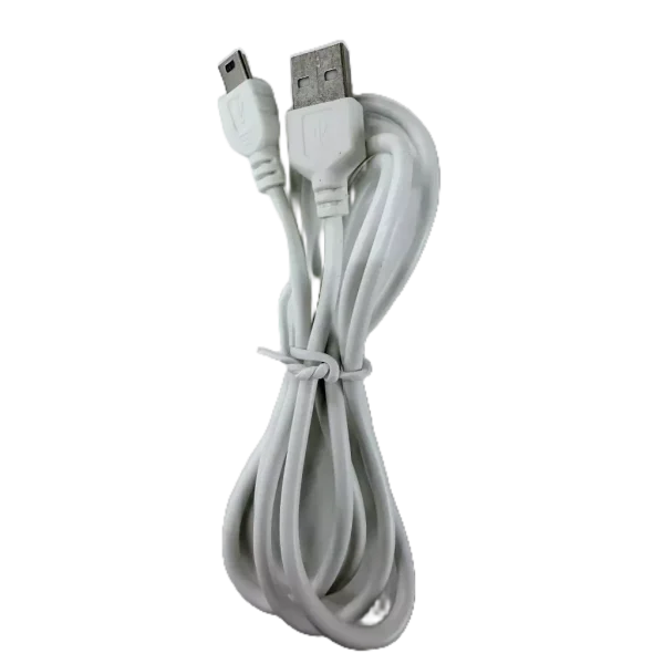 【 大林電子 】USB TO MINI 5P 充電線 白色 1米